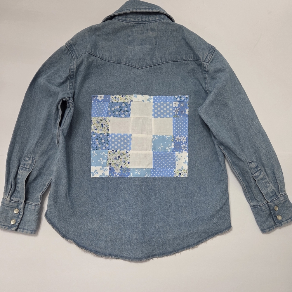 Upcycled Kids Denim Shirt